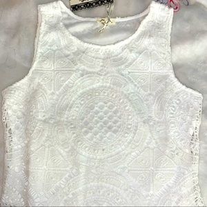 Lace white blouse - Medium (Brand New)
